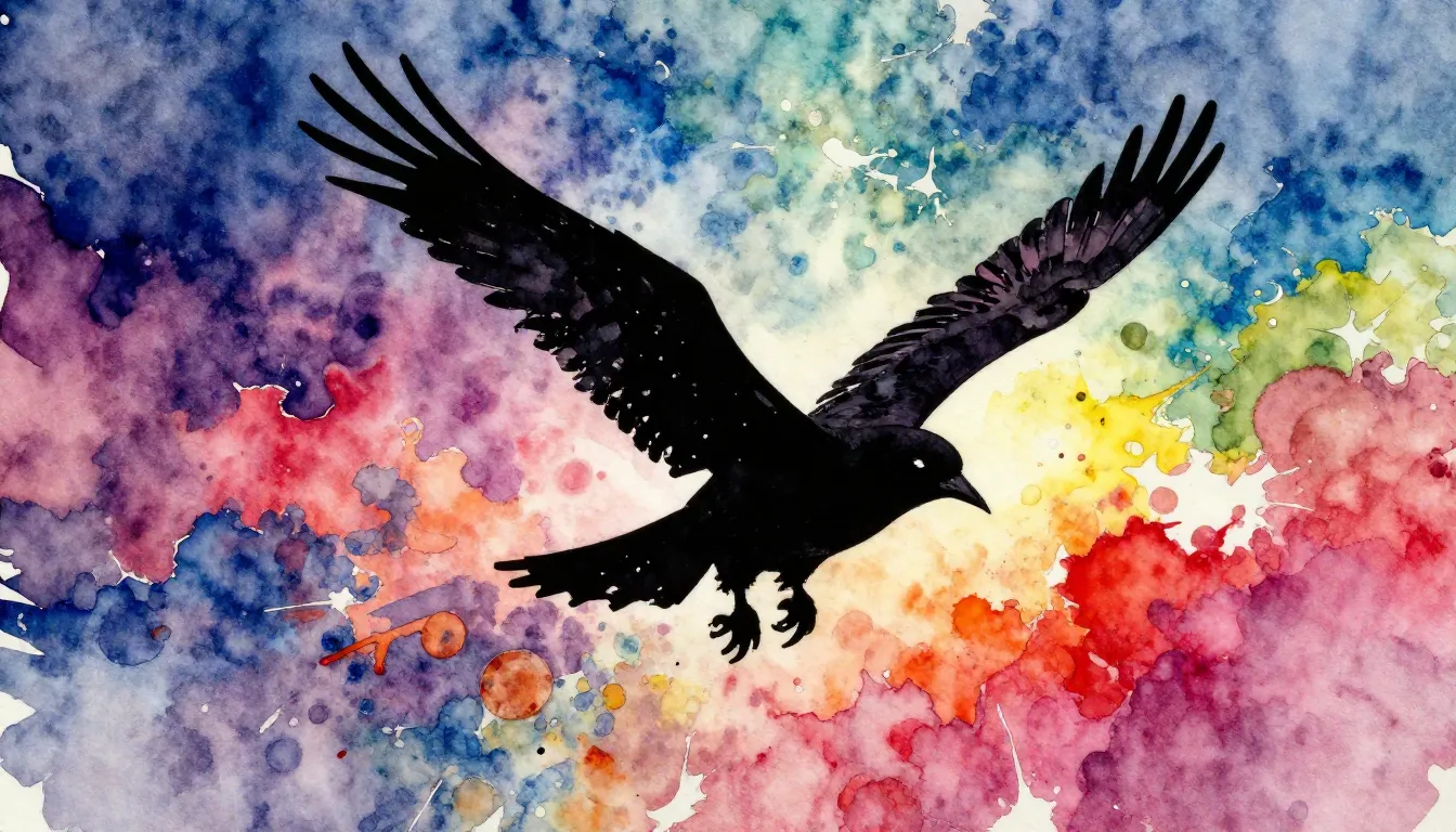 Vibrant watercolor style. Punk rock album cover. Dynamic, re...
