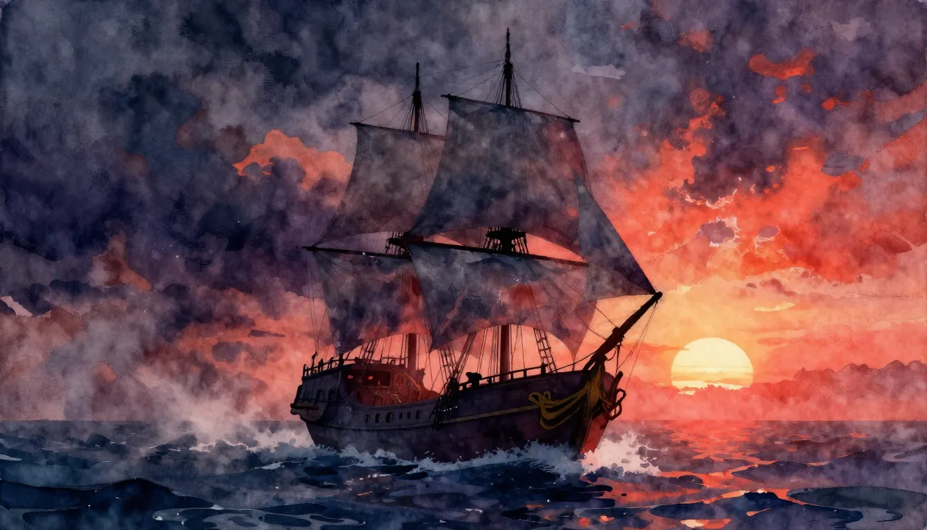 Vibrant watercolor style. Alternative rock album cover: Ghos...