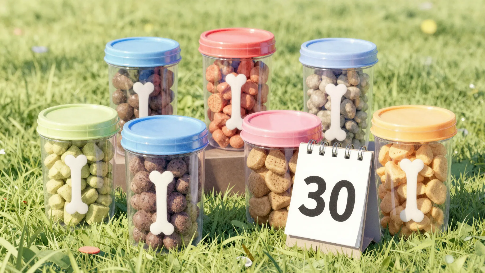 Watercolor style. A group of colorful, high-quality plastic ...