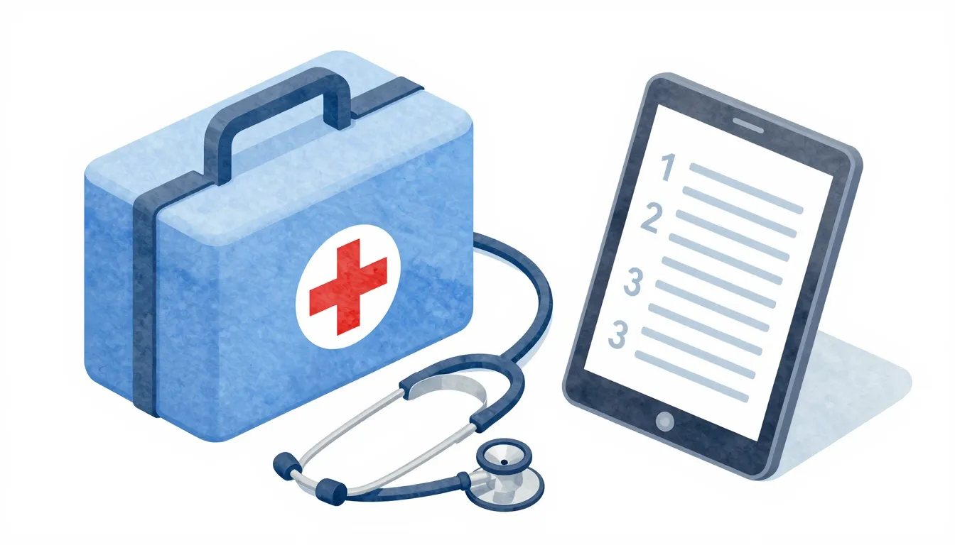 Watercolor style. A clean 3D isometric illustration of a med...