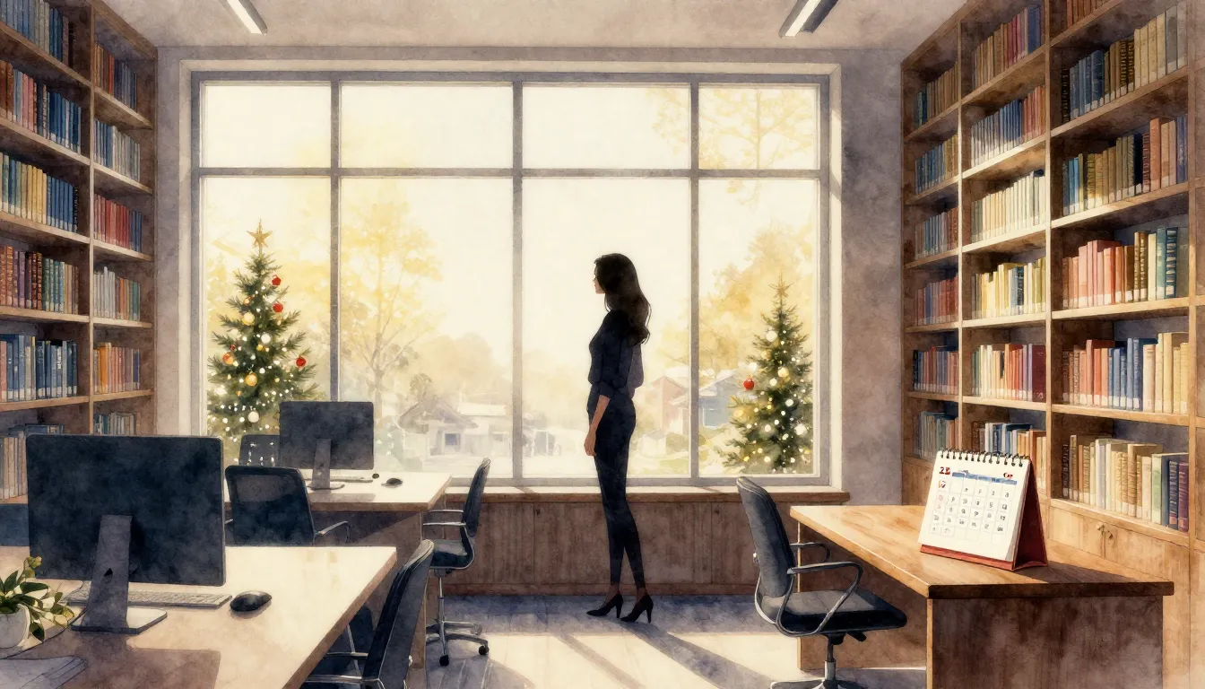 Watercolor style. Silhouette of a woman standing by a large ...