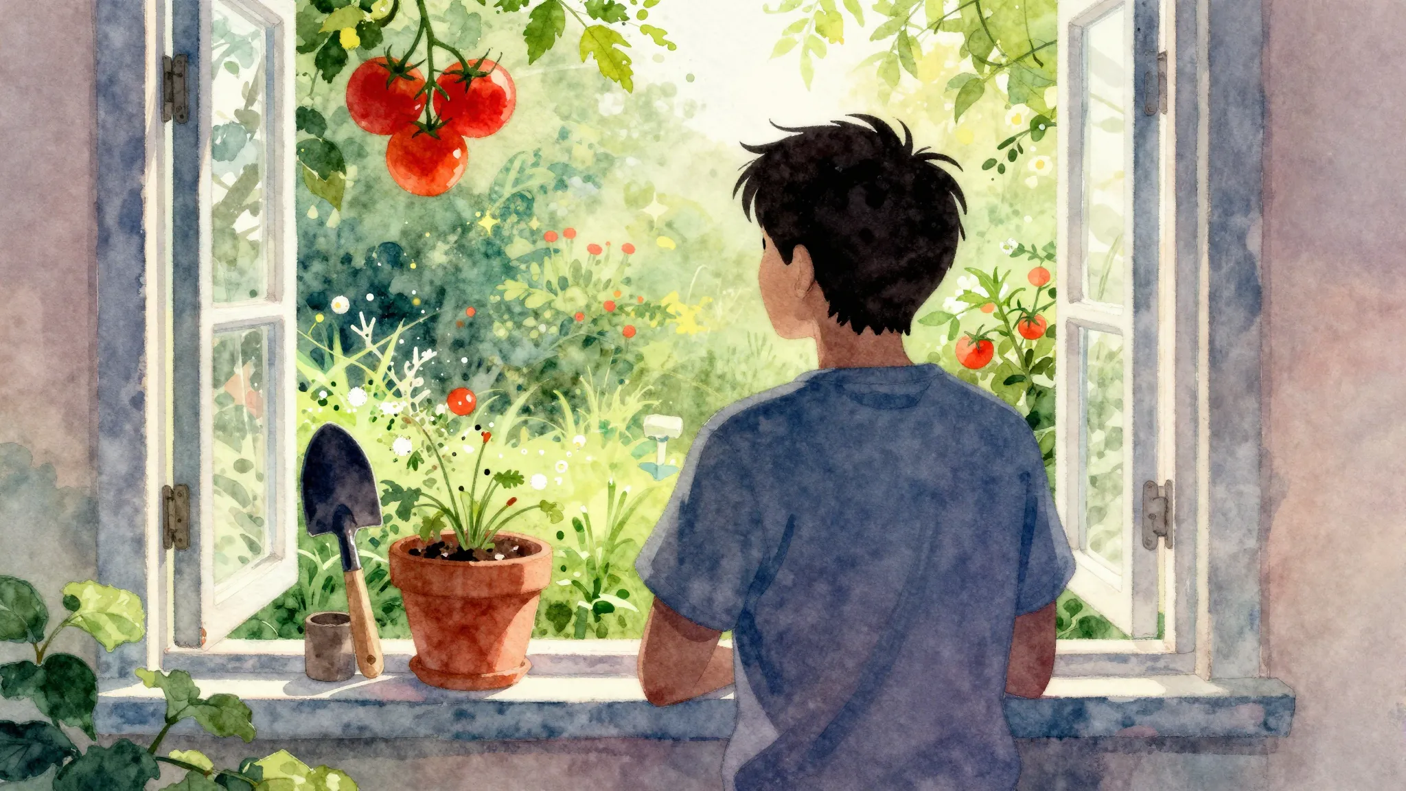 Vibrant watercolor style. Rap album cover: a stylized silhou...