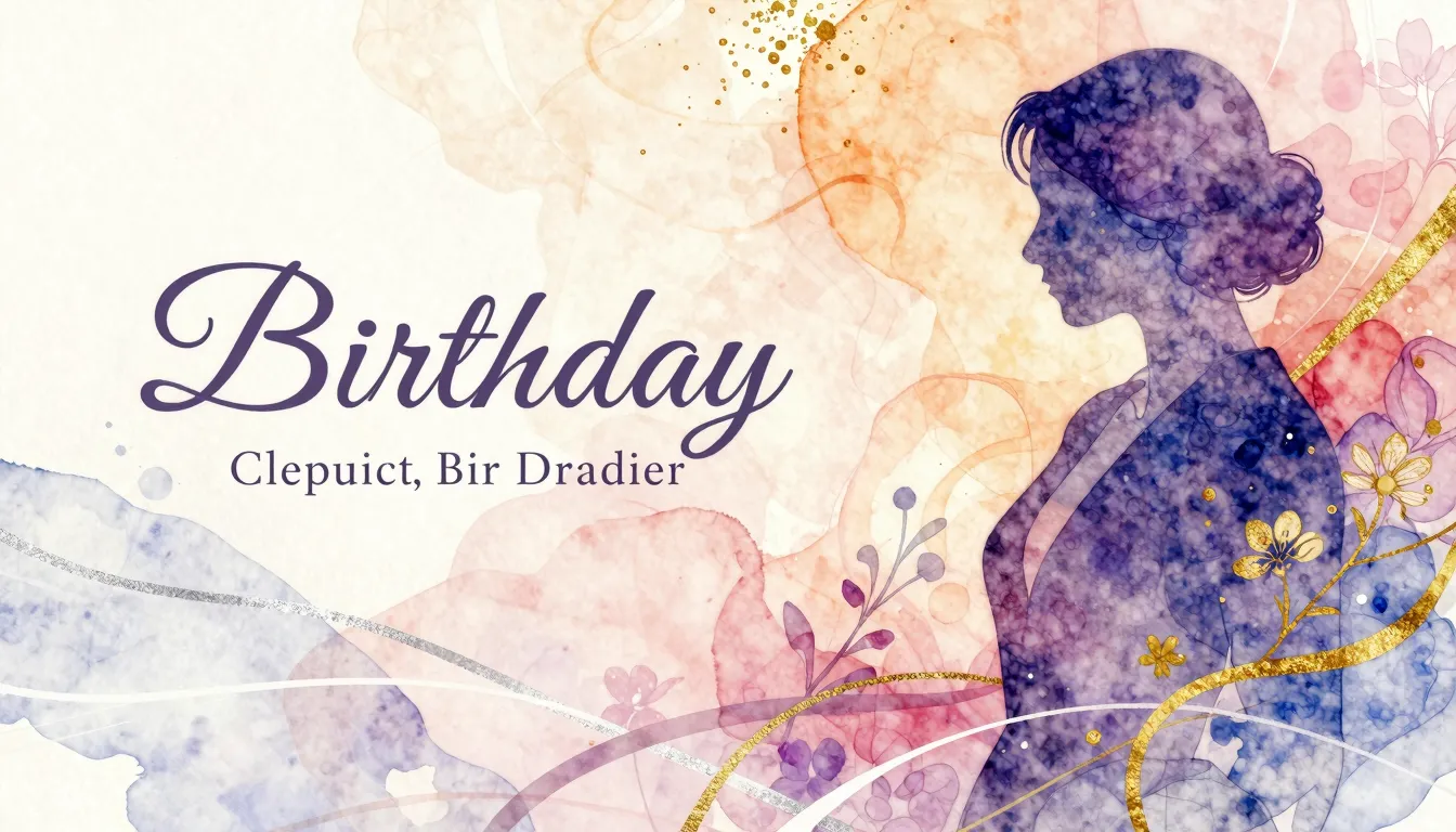 Vibrant watercolor style. Classical music album cover for a ...