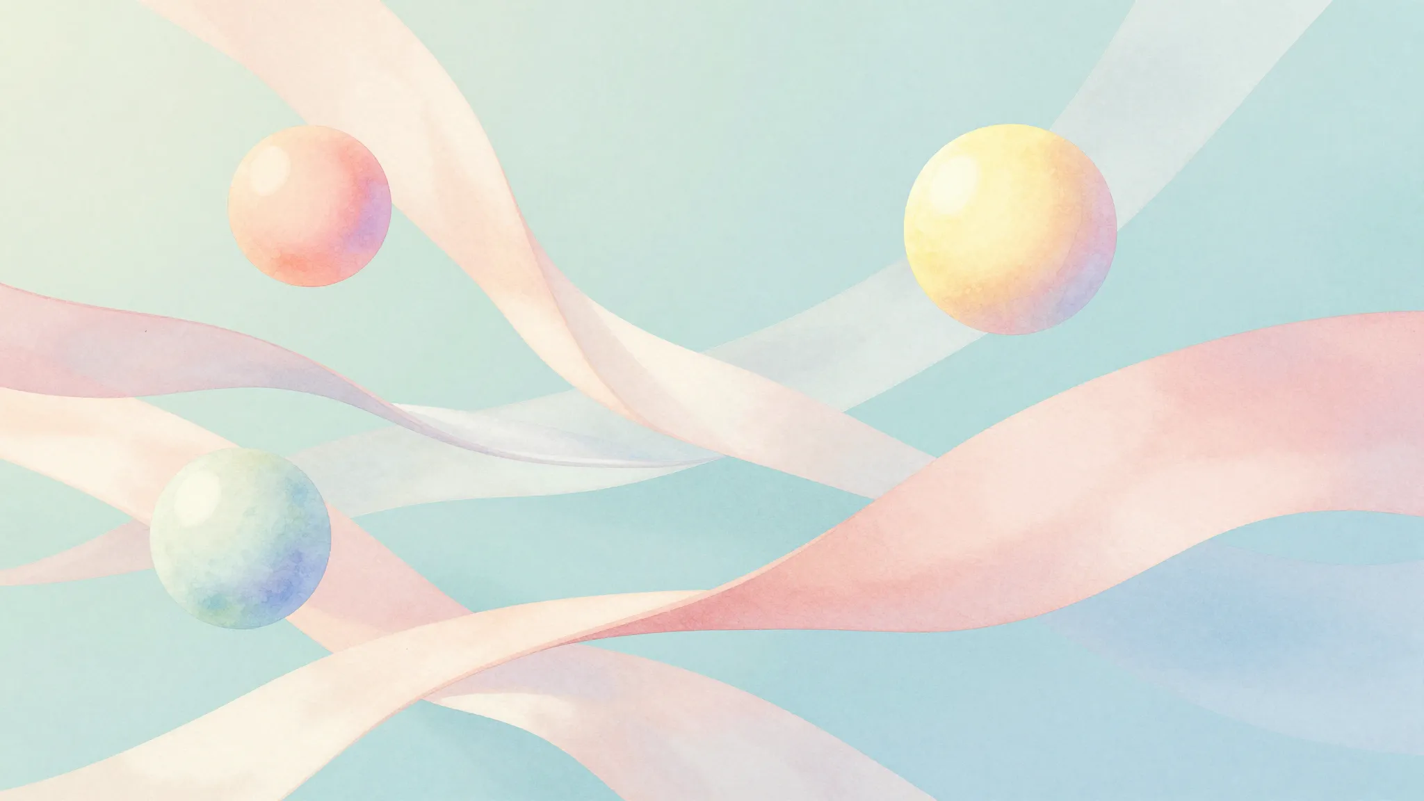 Watercolor style. Abstract composition of floating colorful ...