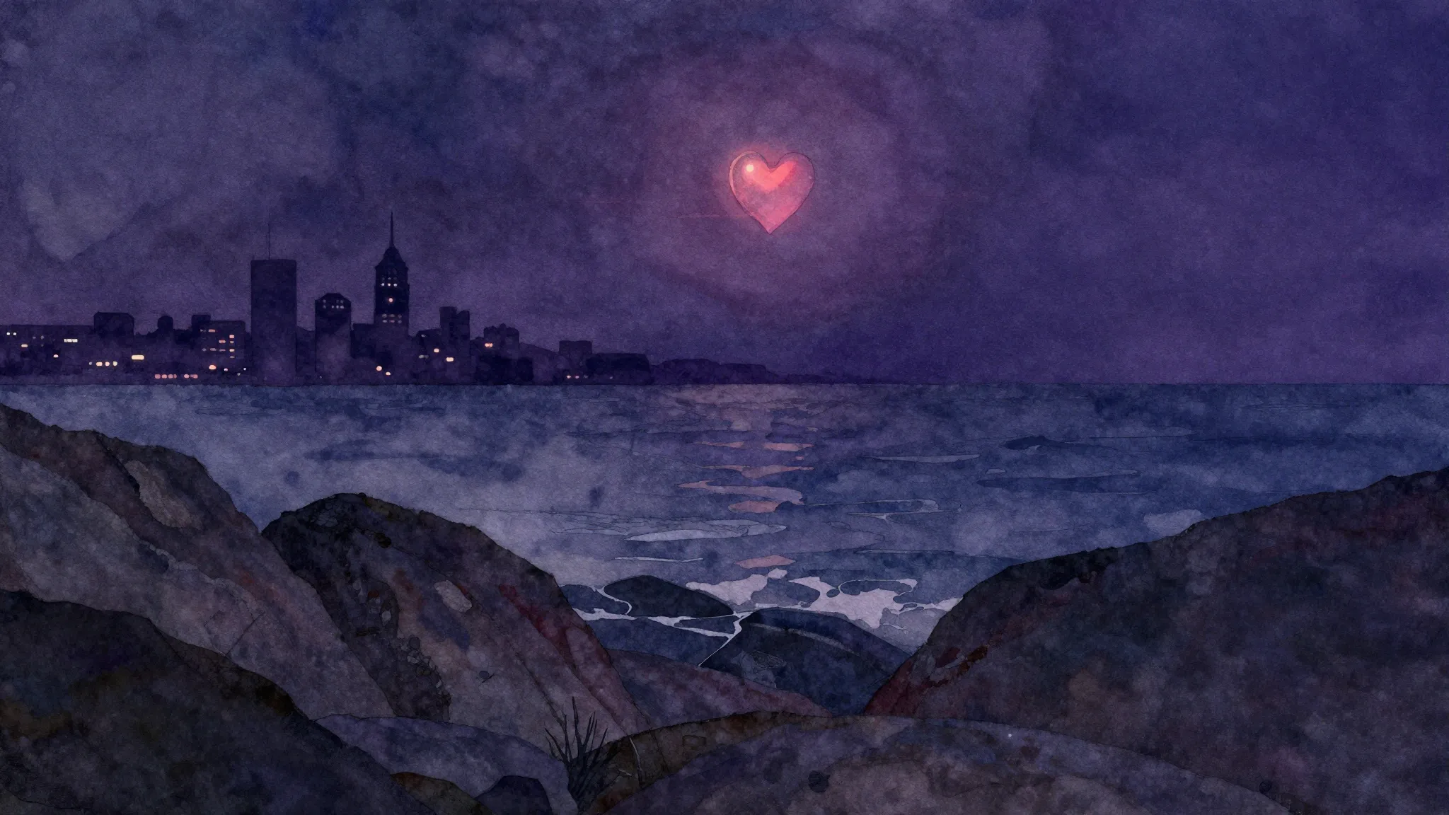 Vibrant watercolor style. Rock album cover. Abstract, dark, ...