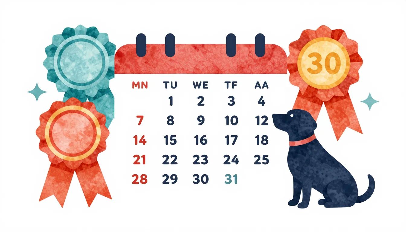 Watercolor style. A stylized calendar showing the number 30,...