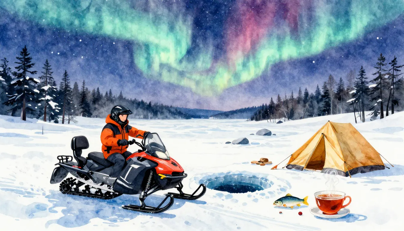 Vibrant watercolor style. Rap album cover: Siberian winter f...