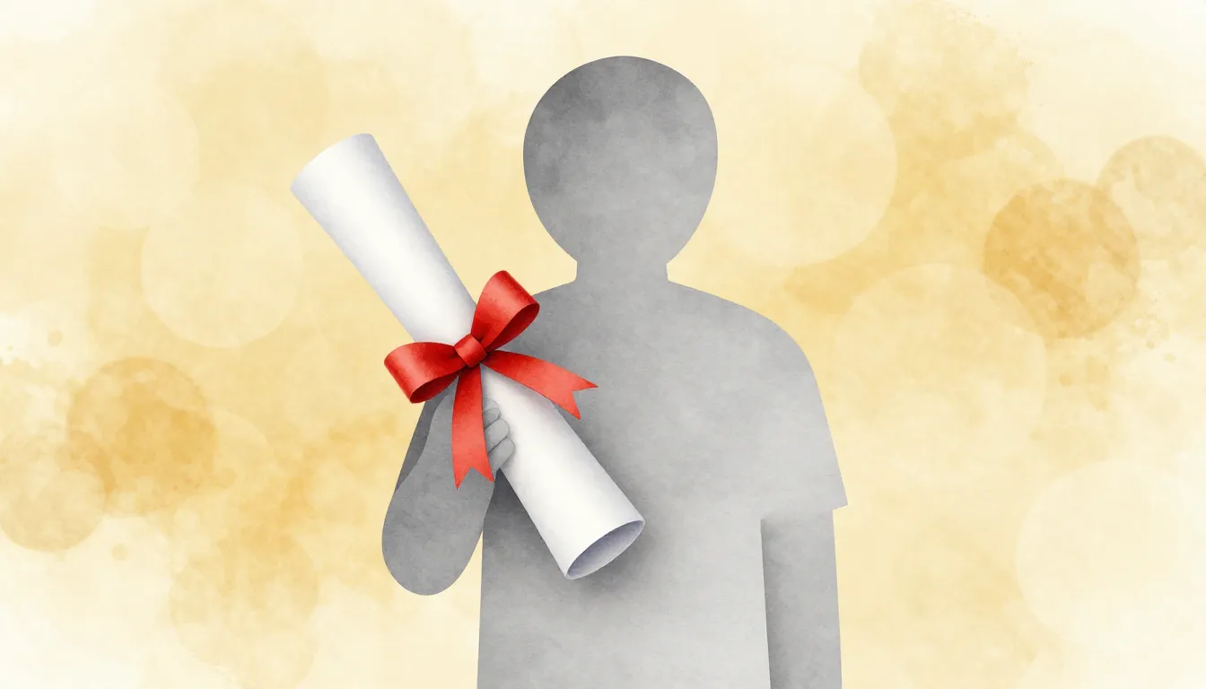 Watercolor style. A minimalist silhouette of a person holdin...