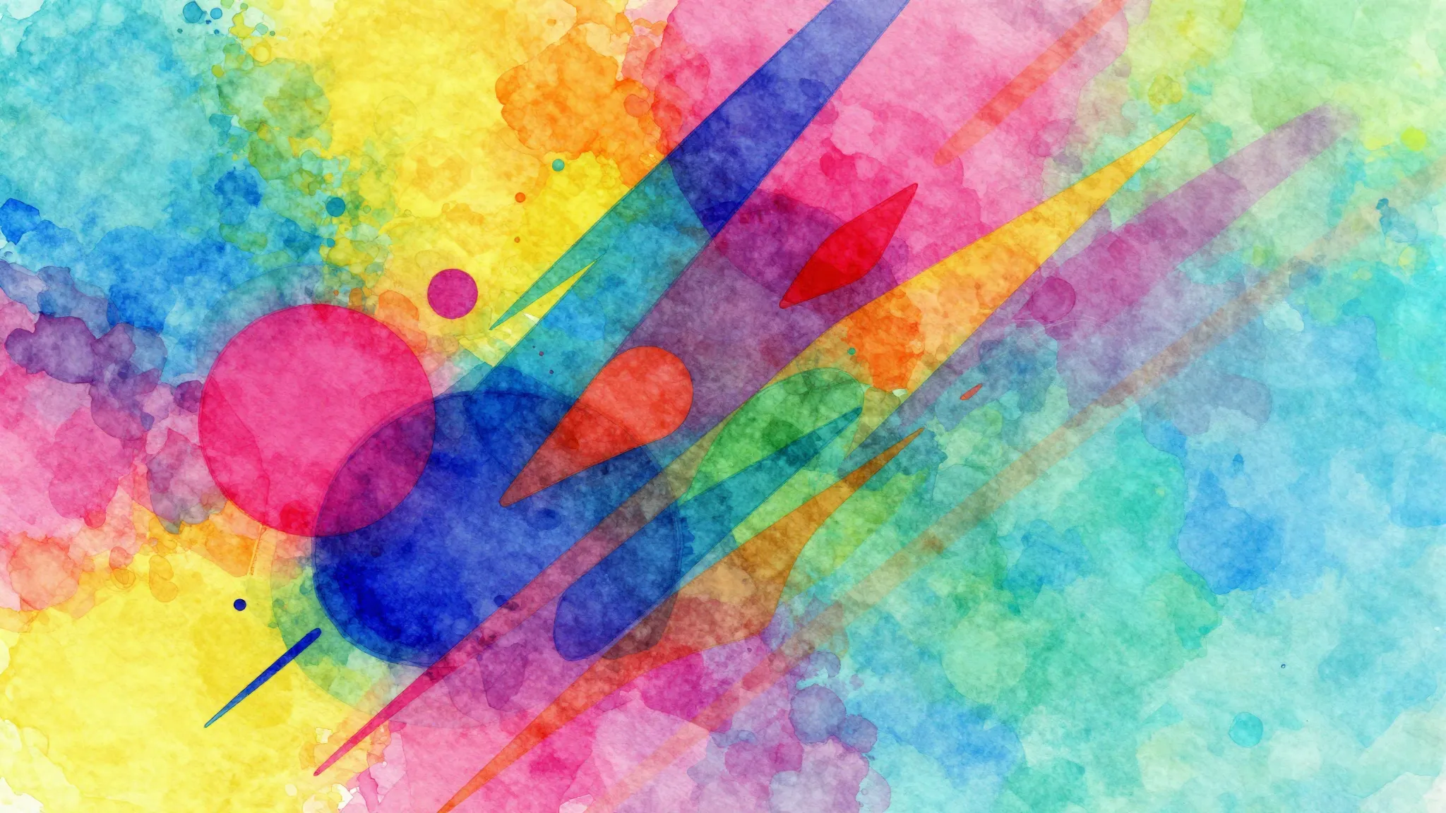 Vibrant watercolor style. Pop art cover for a pop song. Abst...