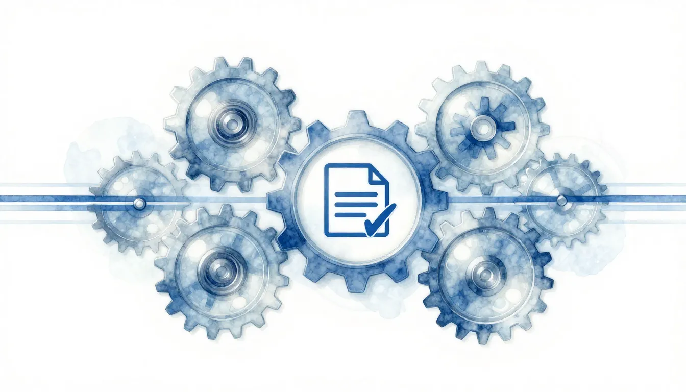 Watercolor style. Abstract representation of a business work...