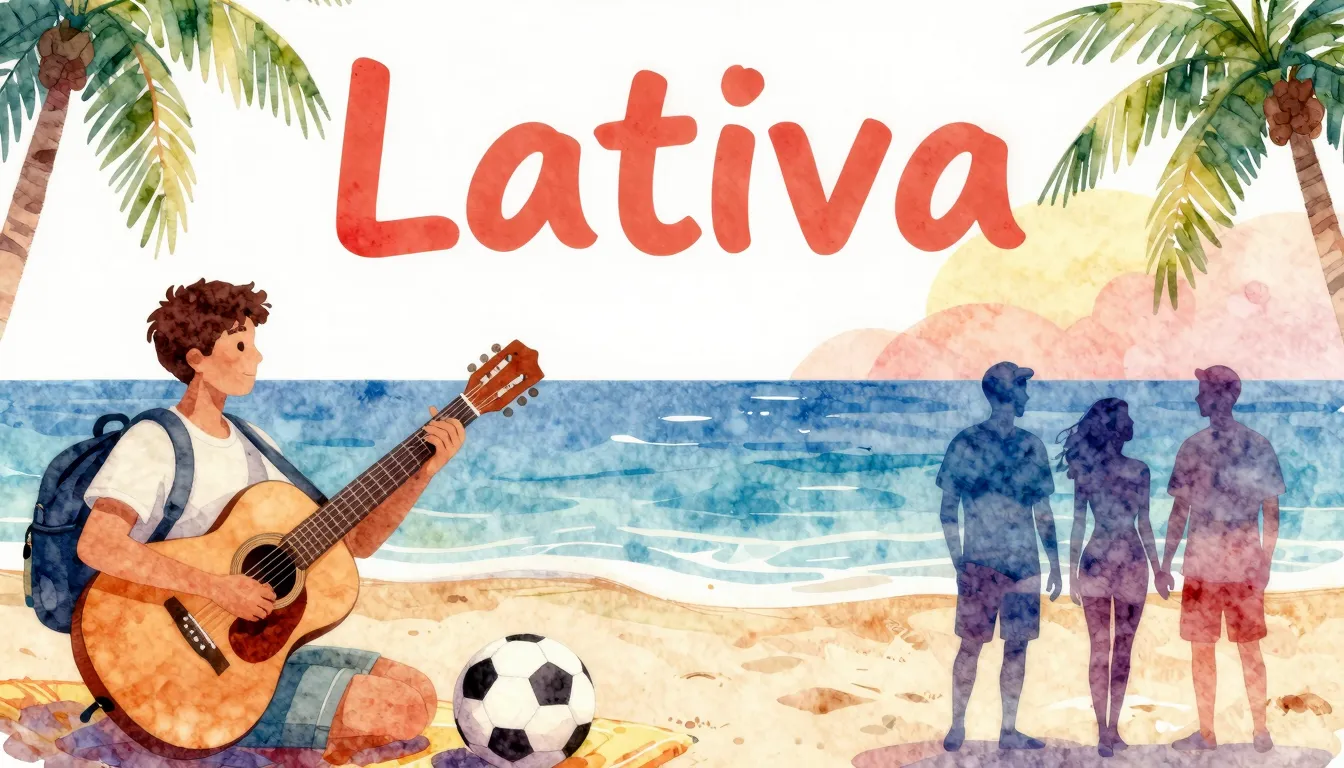 Vibrant watercolor style. Latin music album cover. Upbeat, h...