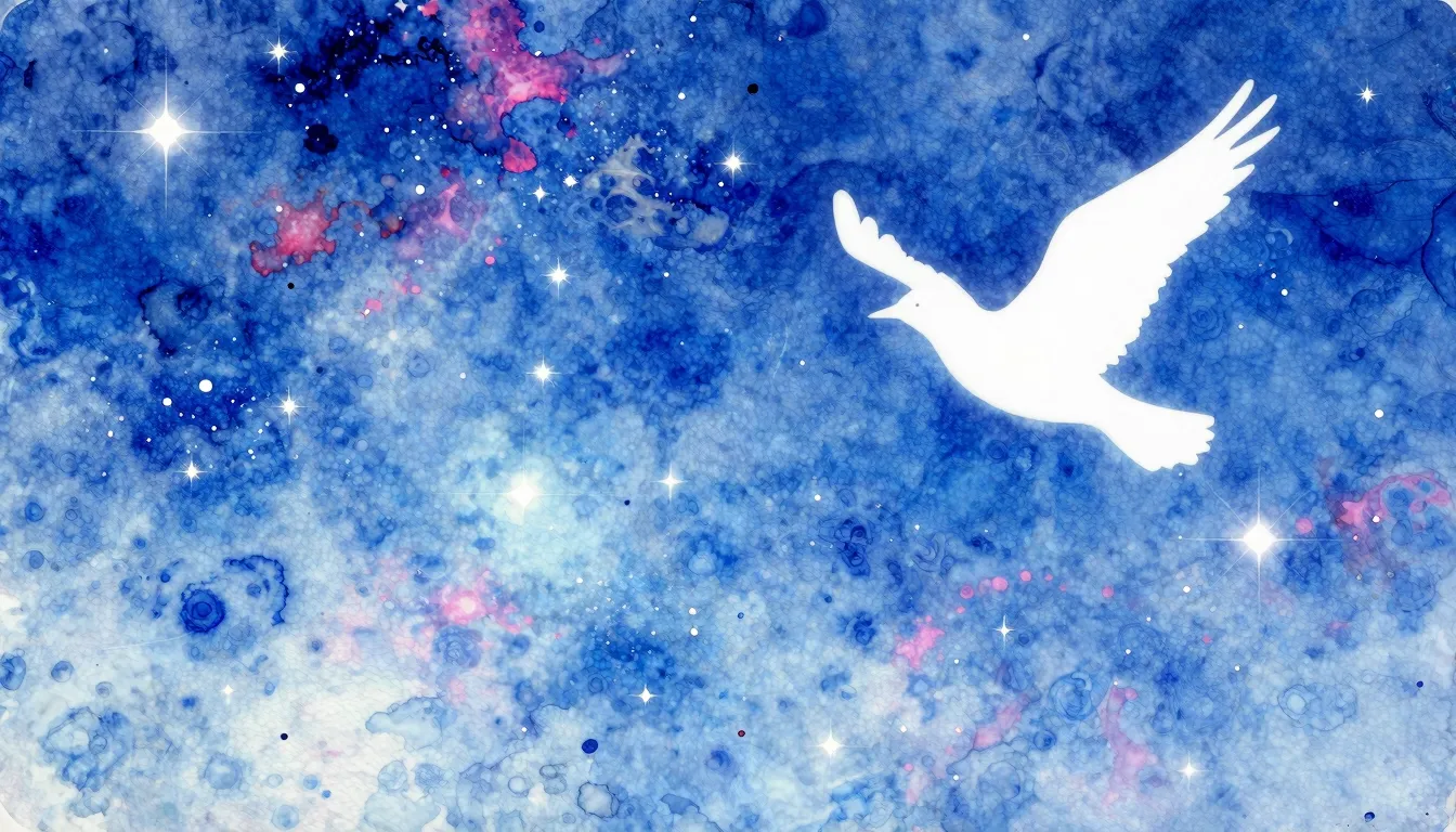 Vibrant watercolor style. Trance music album cover: ethereal...