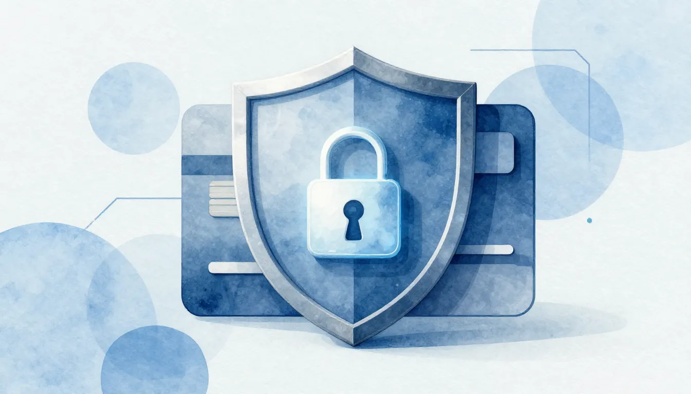 Watercolor style. Abstract digital security concept, a styli...