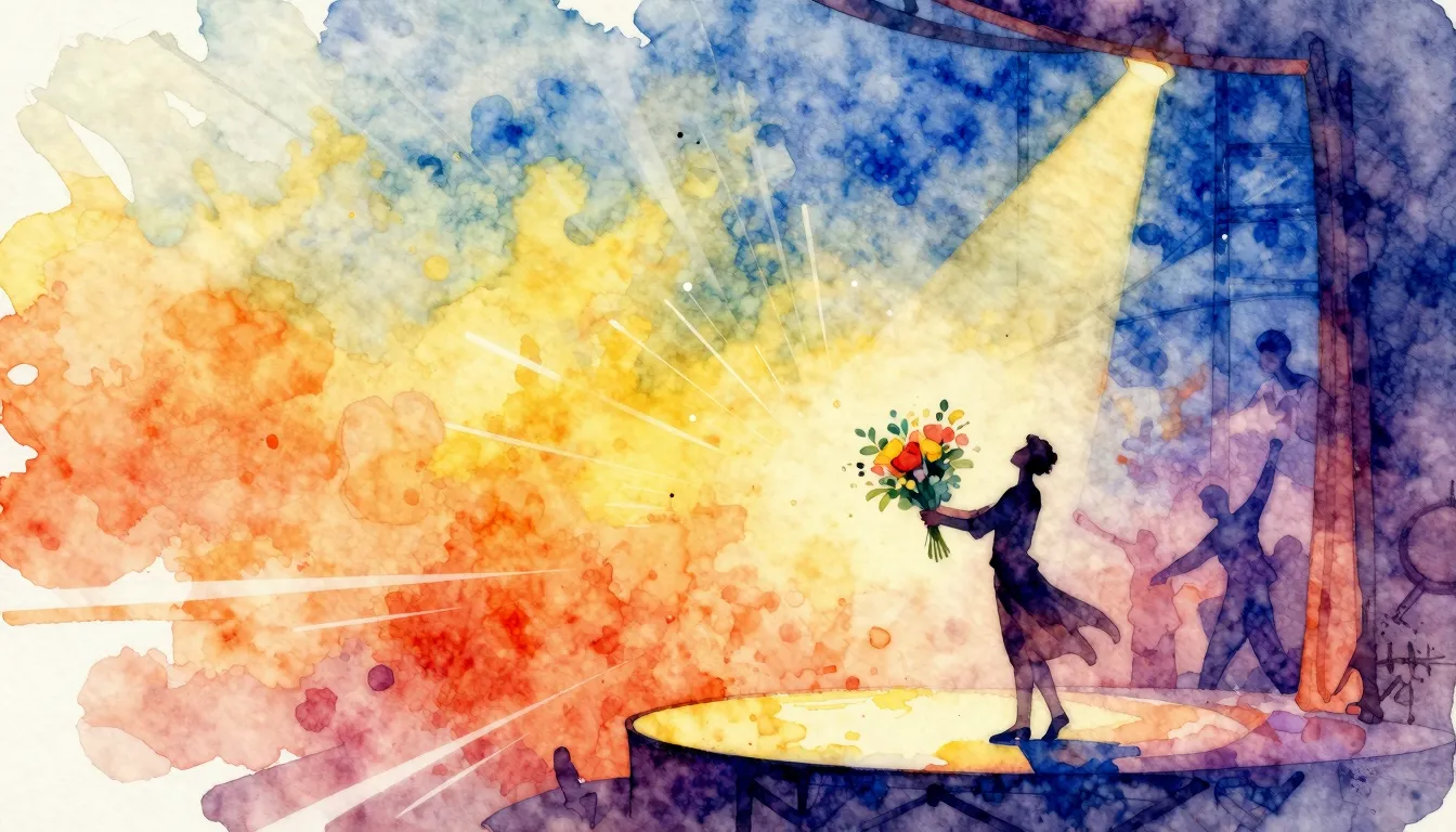 Vibrant watercolor style. A vibrant, abstract cover for a so...