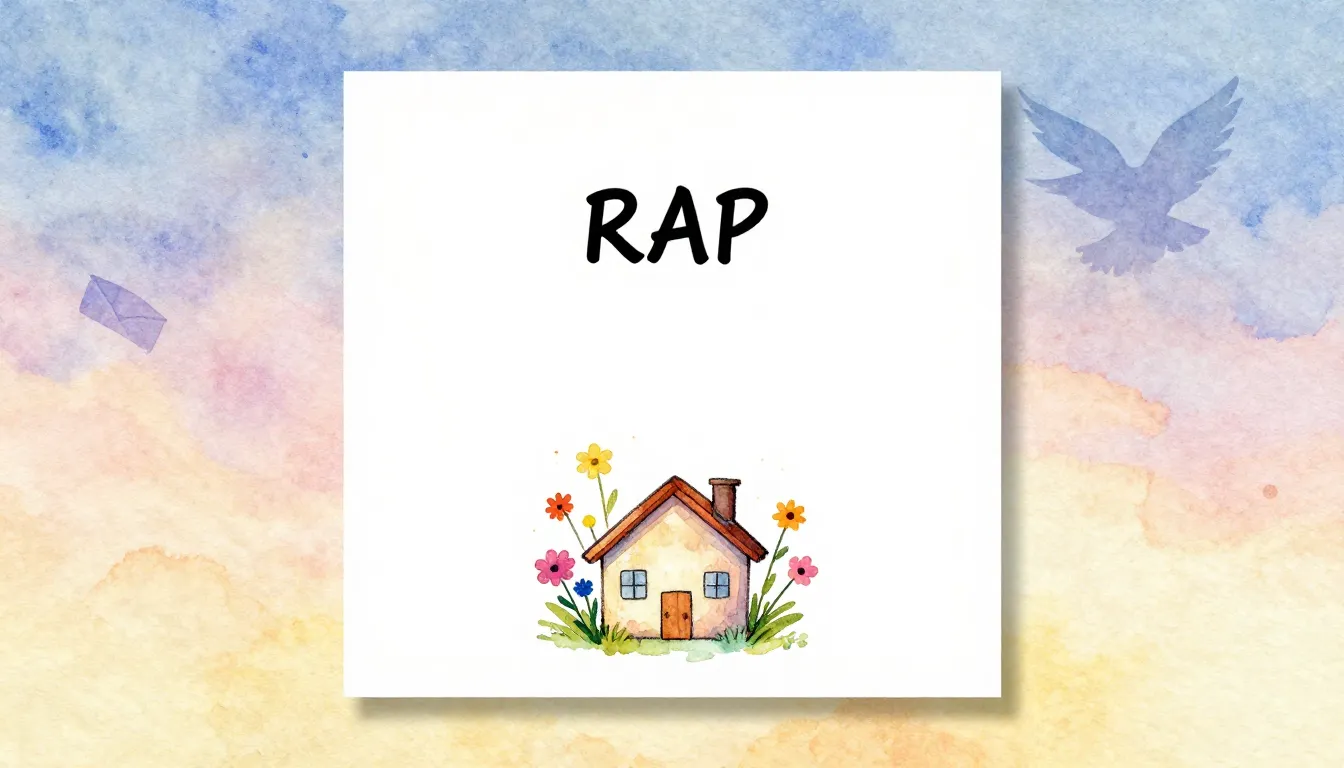 Vibrant watercolor style. A simple, minimalist album cover f...