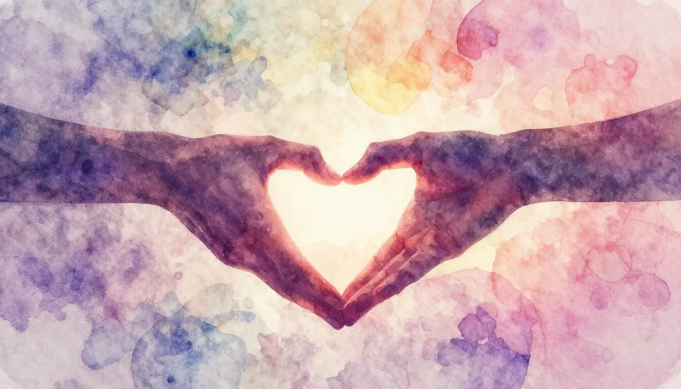 Vibrant watercolor style. Romantic ballad album cover, soft ...