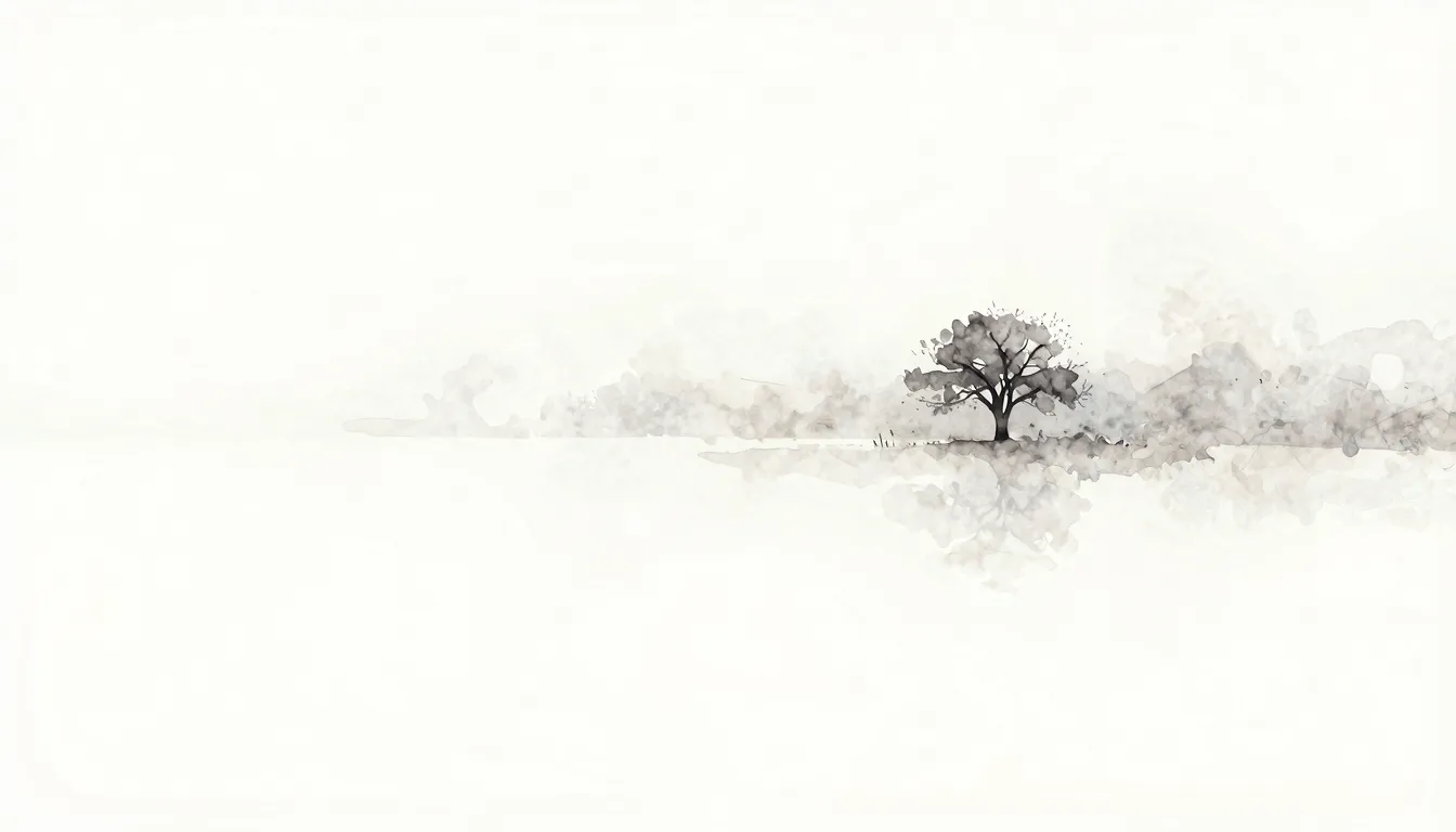 Watercolor style. Abstract art, minimalist style. A vast, em...