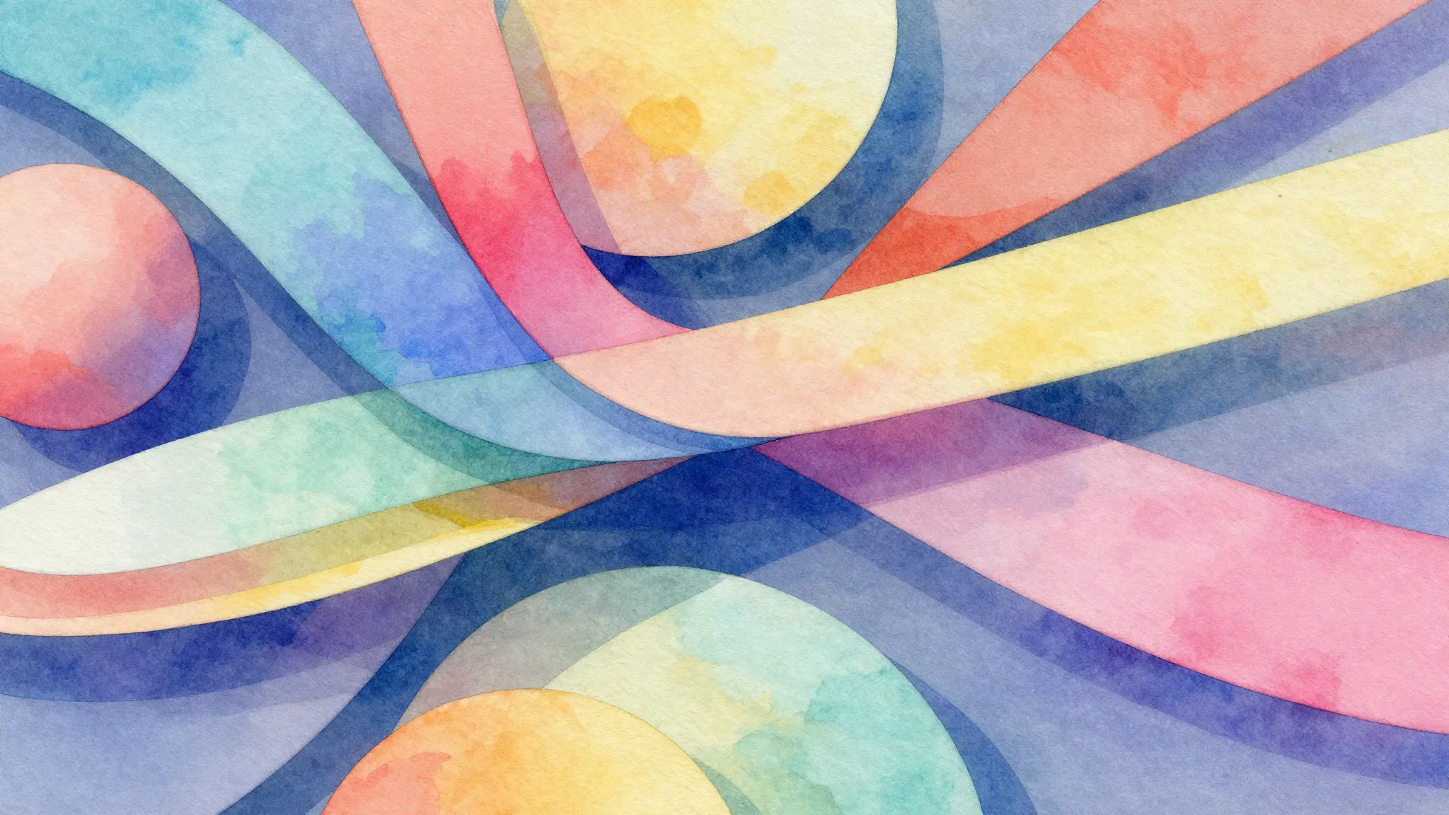 Watercolor style. Abstract vibrant composition of colorful f...