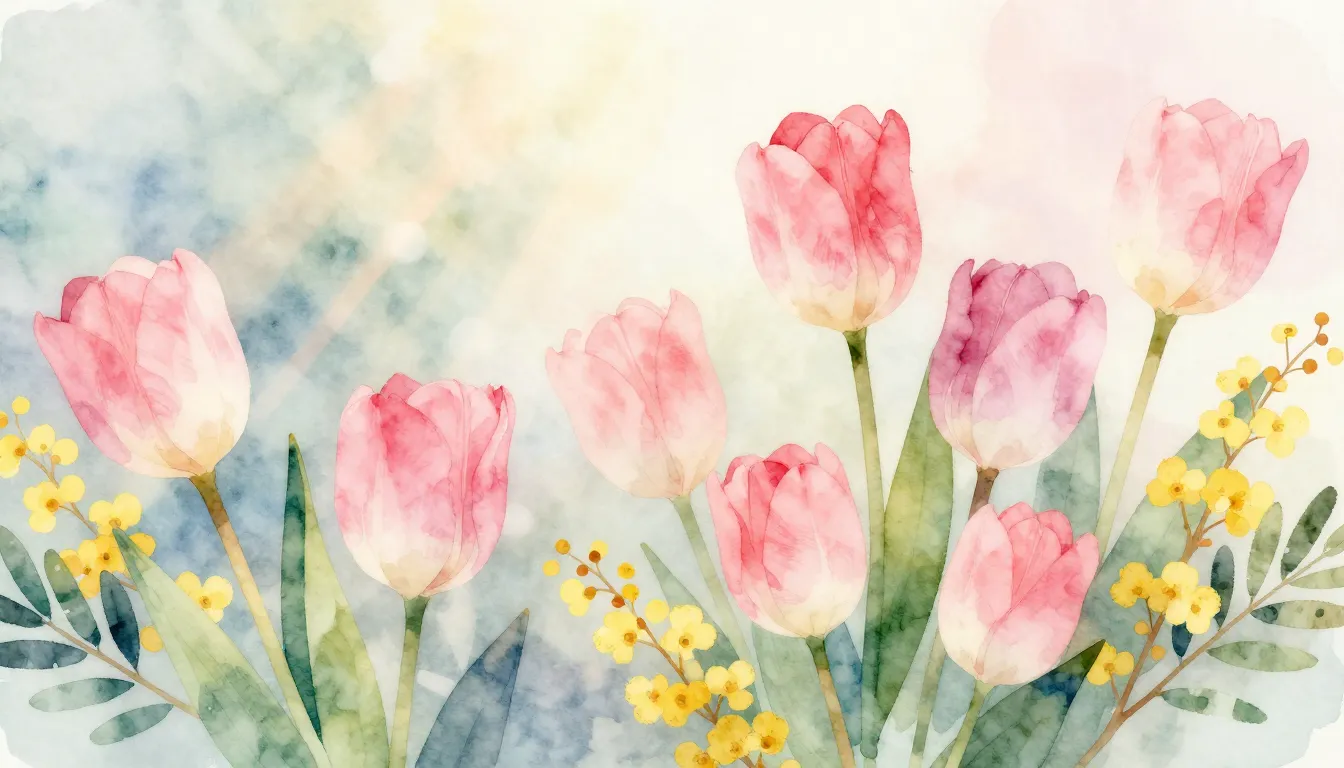 Watercolor style. Abstract spring composition, soft pastel c...