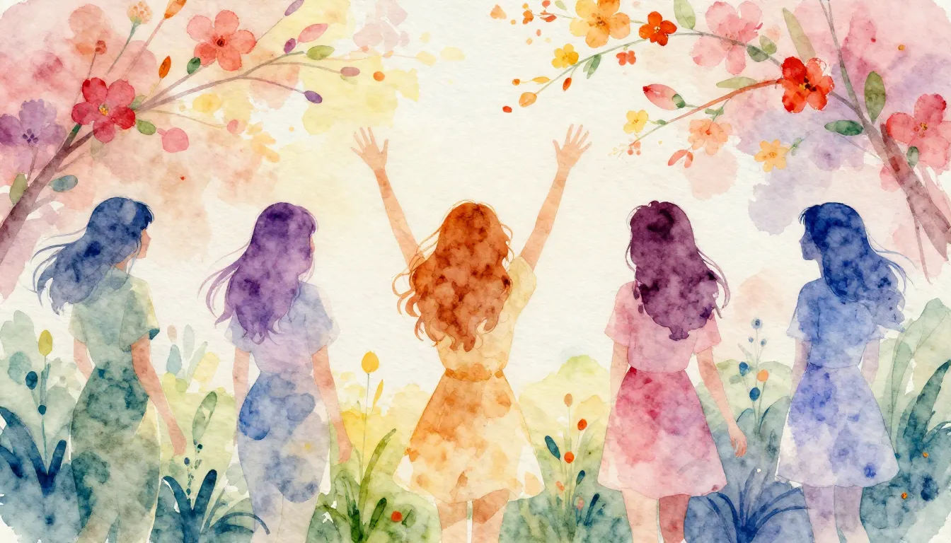 Vibrant watercolor style. Genre: Pop.

"Vibrant spring flowe...