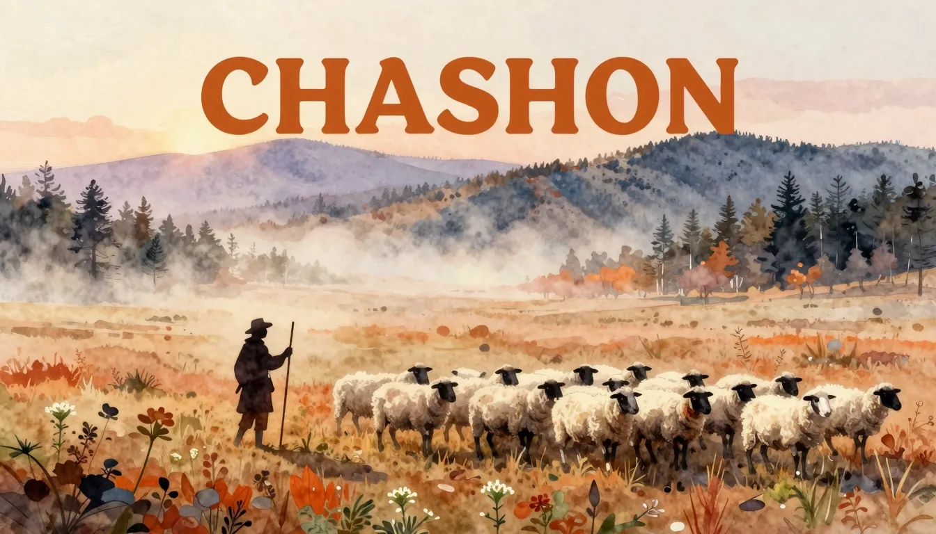 Vibrant watercolor style. Chanson album cover: A vast, misty...