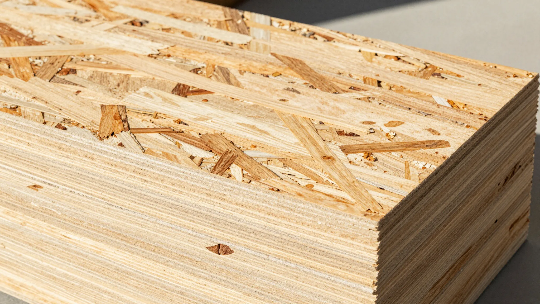 Watercolor style. Close-up of oriented strand board texture,...