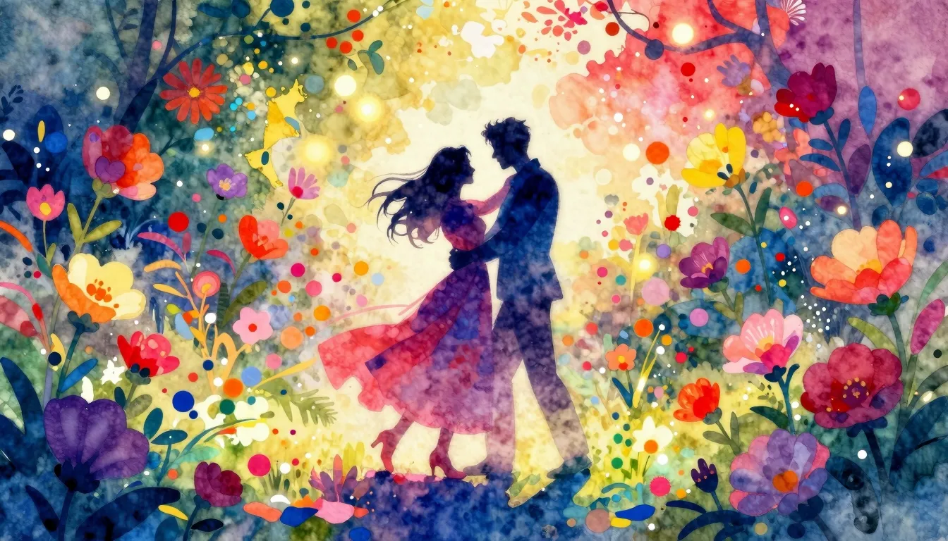 Vibrant watercolor style. Vibrant, energetic pop album cover...