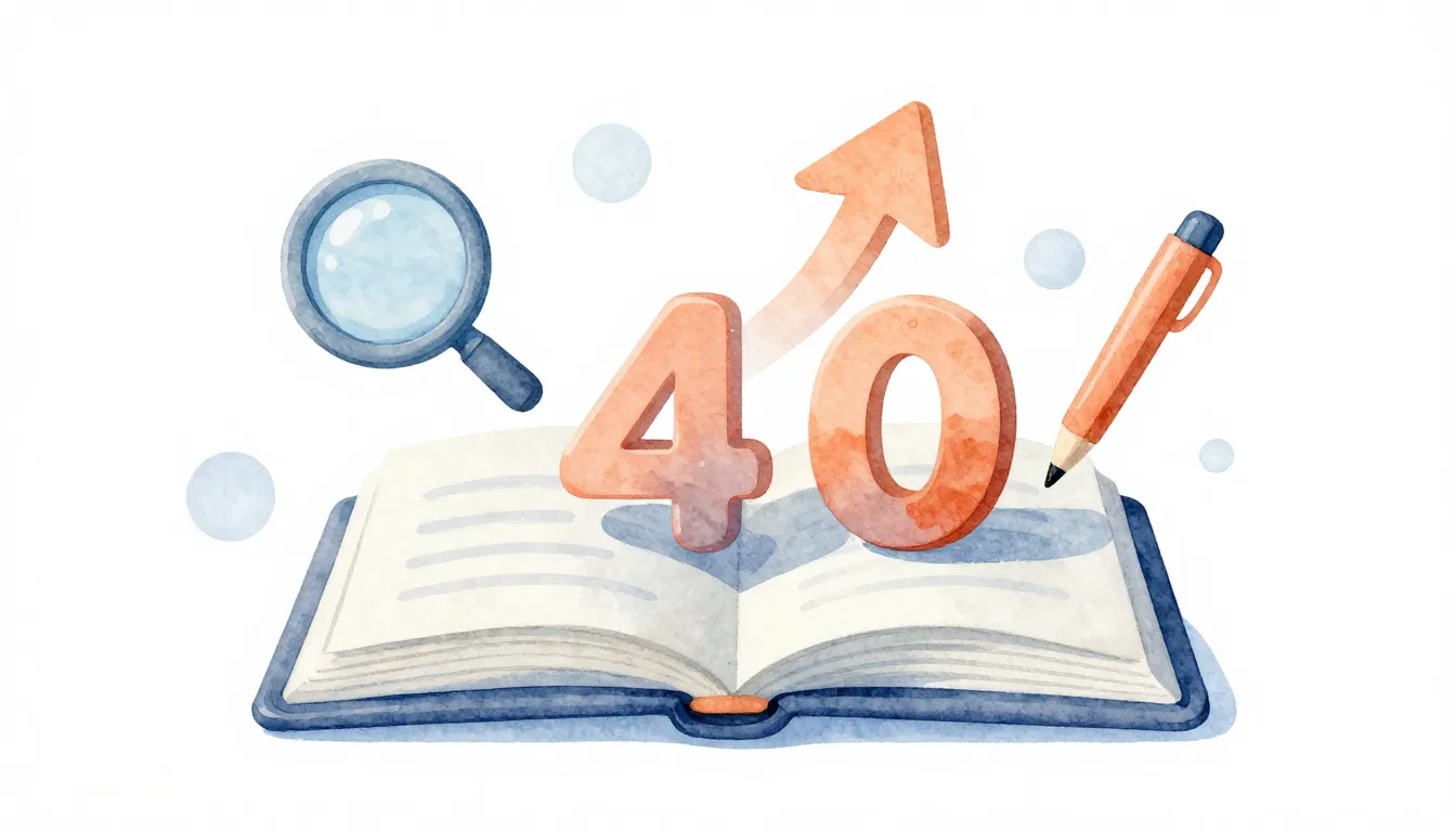 Watercolor style. A stylized open book with a 3D upward arro...