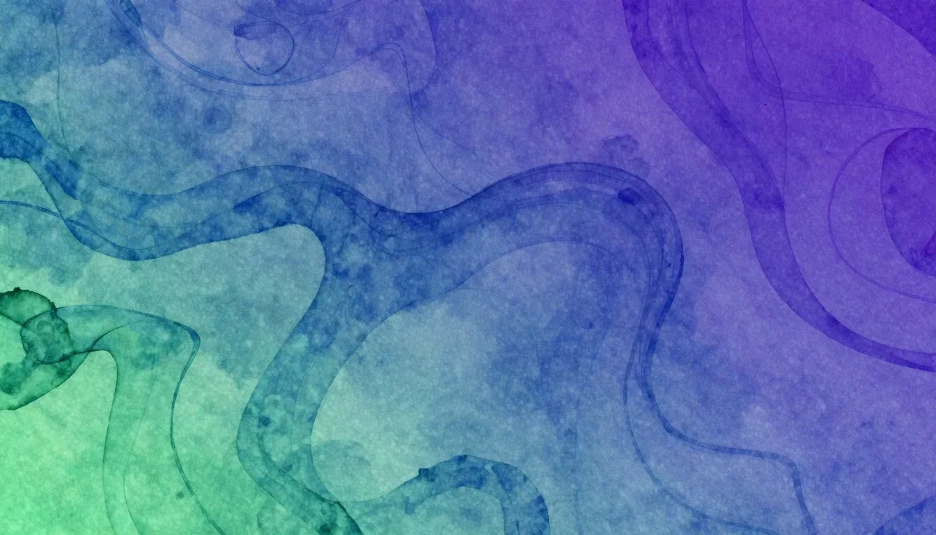 Vibrant watercolor style. Ambient electronic album cover. Et...