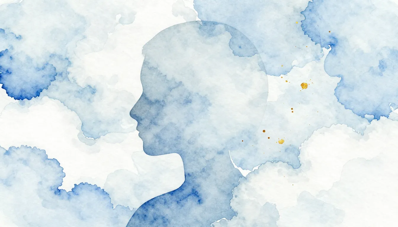 Watercolor style. Abstract watercolor painting of swirling w...