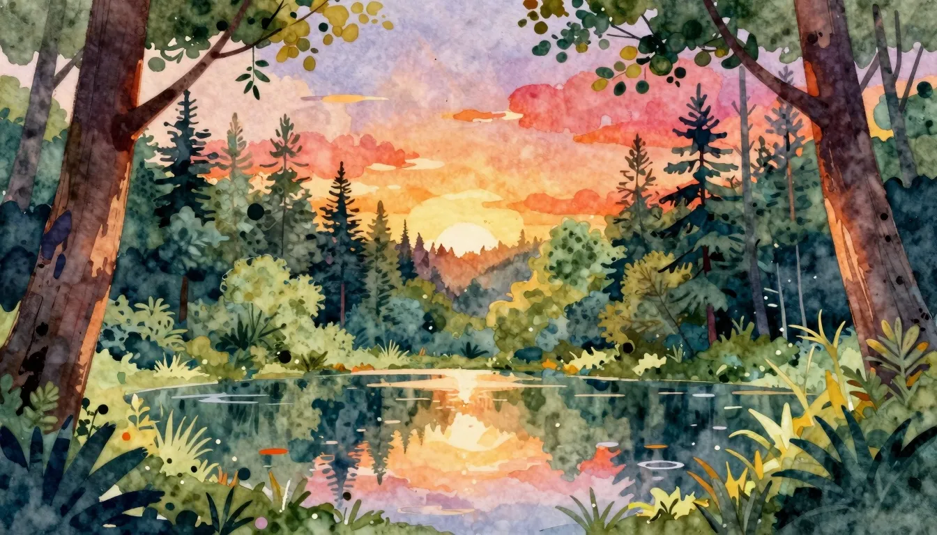 Vibrant watercolor style. Hip-hop album cover: Lush summer f...