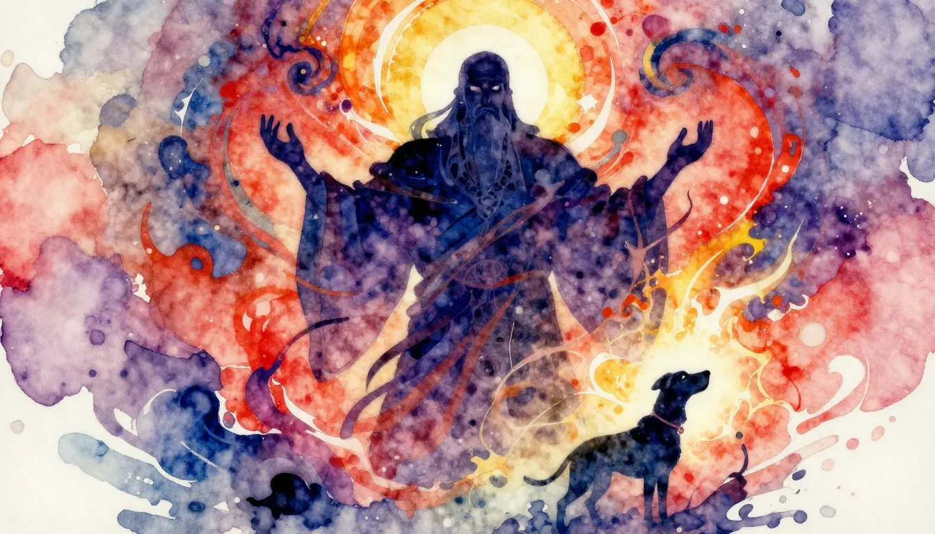 Vibrant watercolor style. Rock album cover, abstract, dynami...