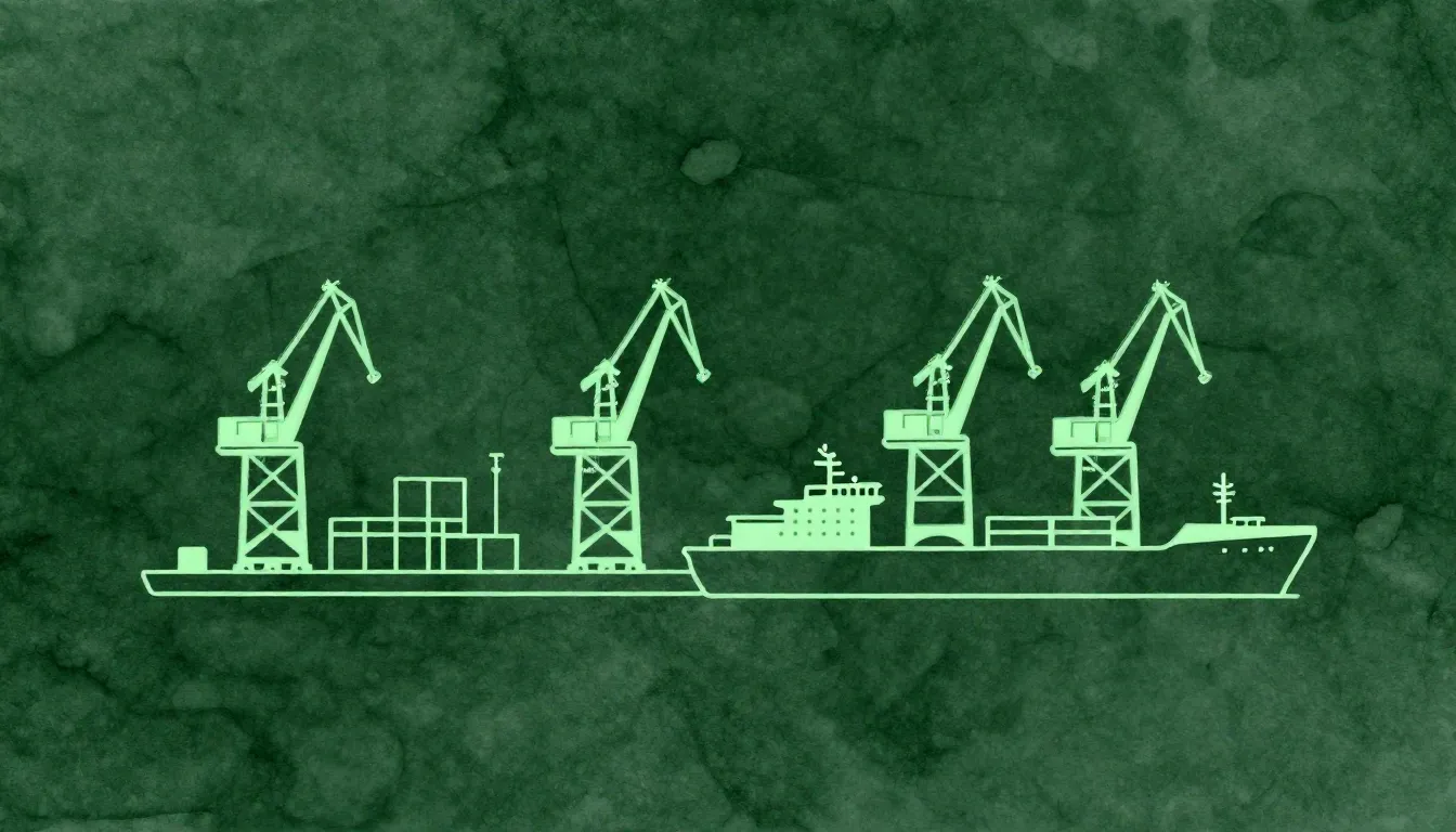 Watercolor style. Dark green background, minimalist light gr...