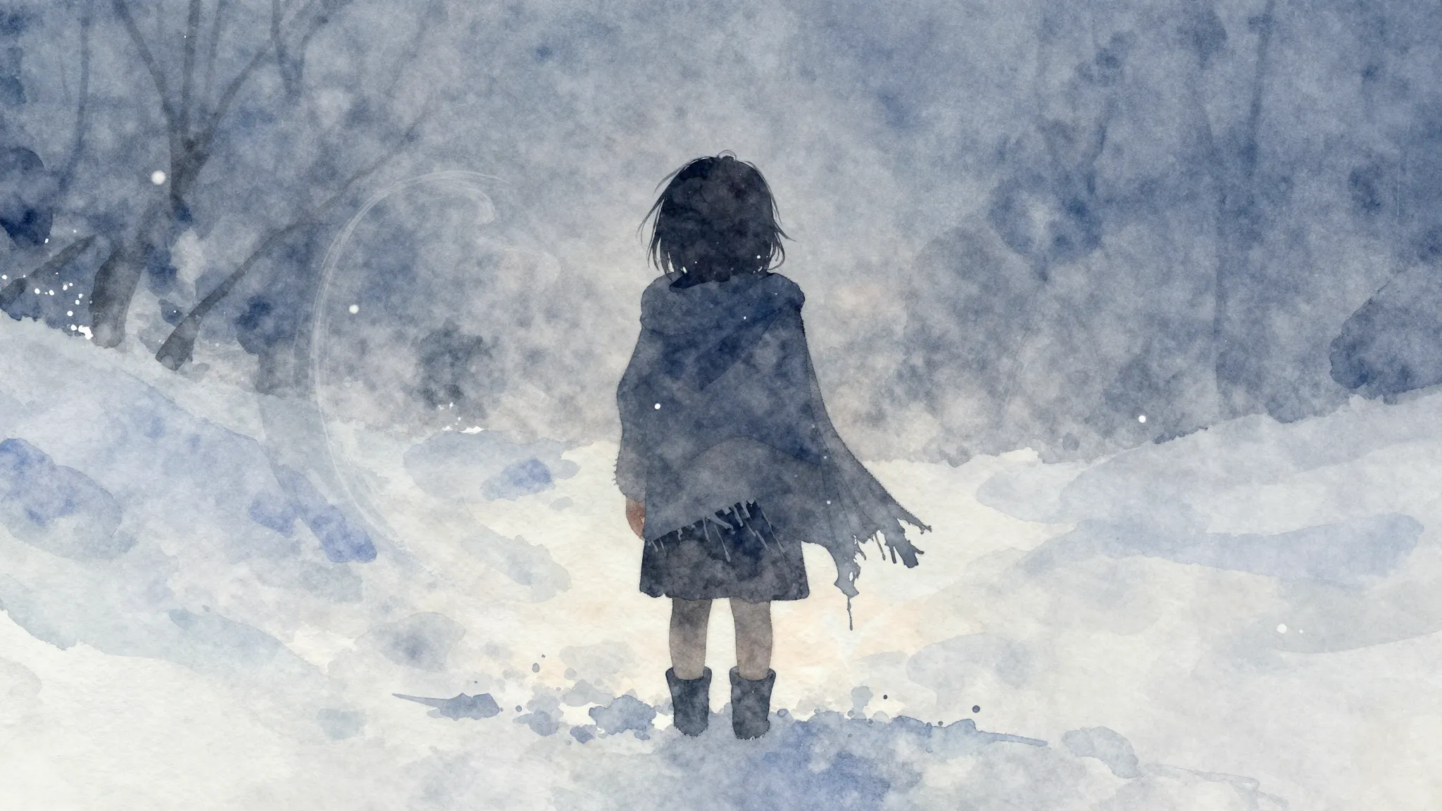 Vibrant watercolor style. A simple, minimalist album cover. ...