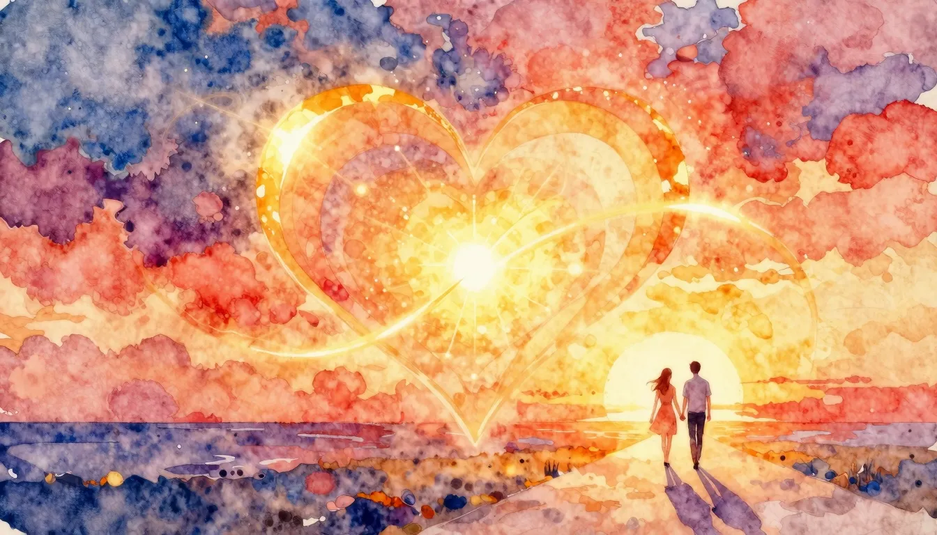 Vibrant watercolor style. Genre: Pop.

A vibrant, romantic p...