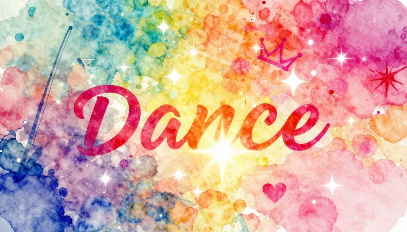 Vibrant watercolor style. Vibrant dance music album cover. A...