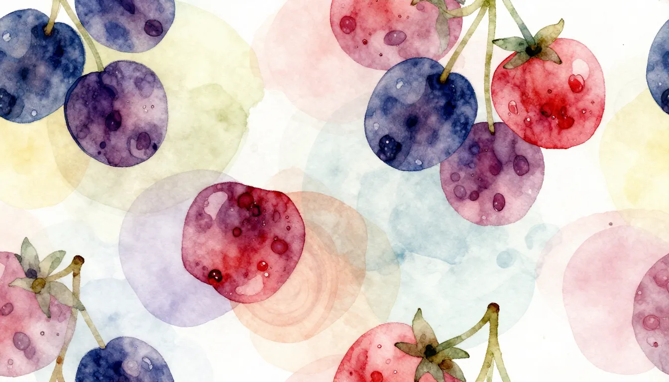 Watercolor style. Vibrant abstract composition of stylized b...