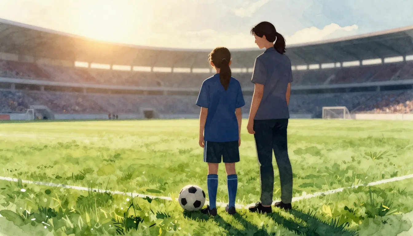 Watercolor style. Silhouette of a teacher and a student stan...