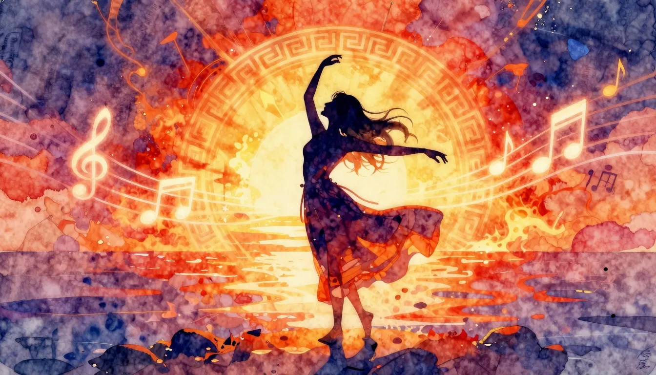 Vibrant watercolor style. A vibrant, abstract digital painti...