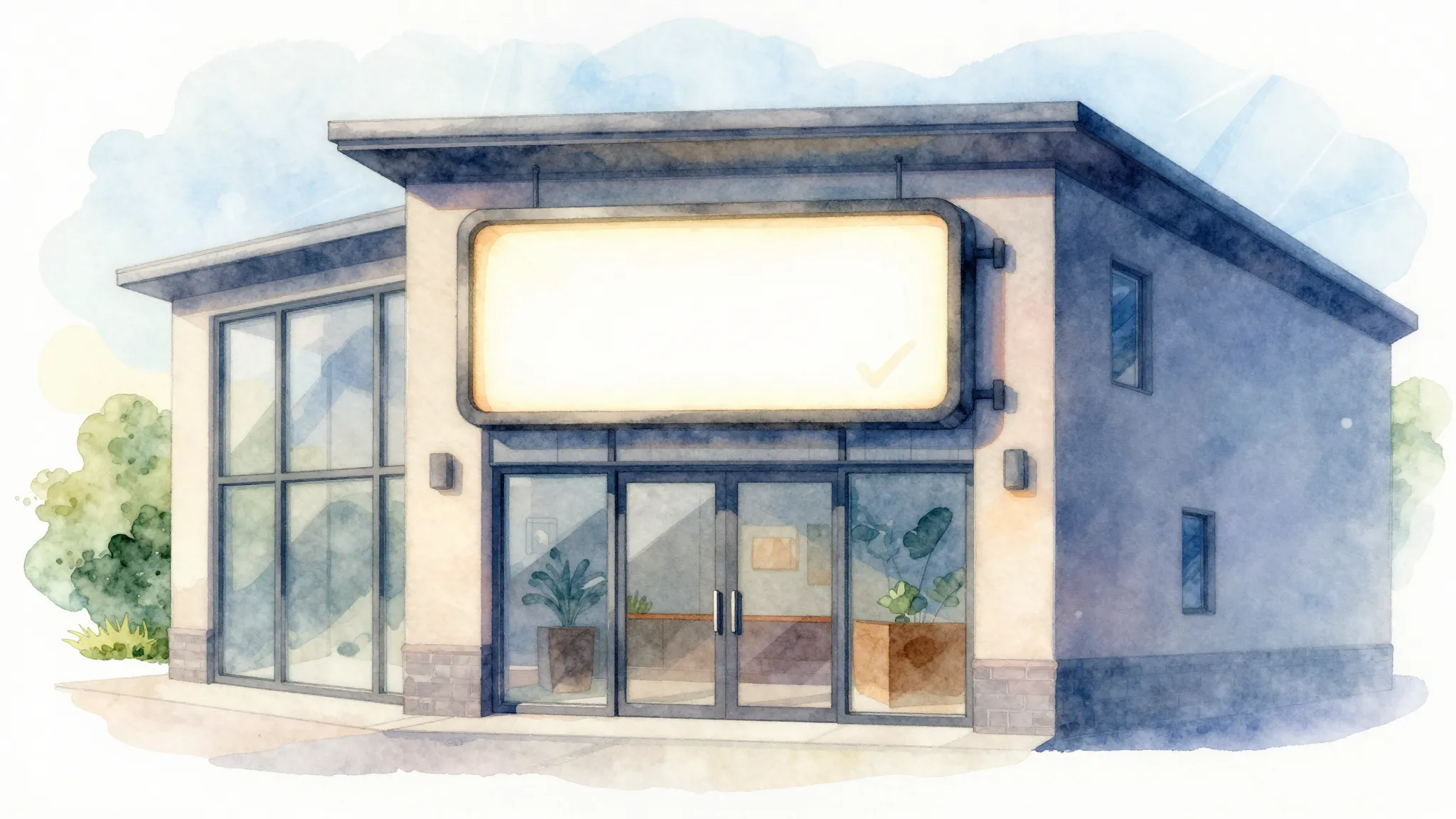 Watercolor style. A friendly, colorful illustration of a mod...