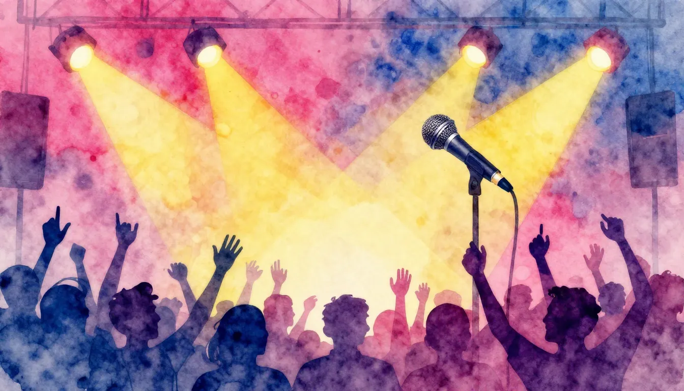 Vibrant watercolor style. Pop. Bright, energetic, fun album ...