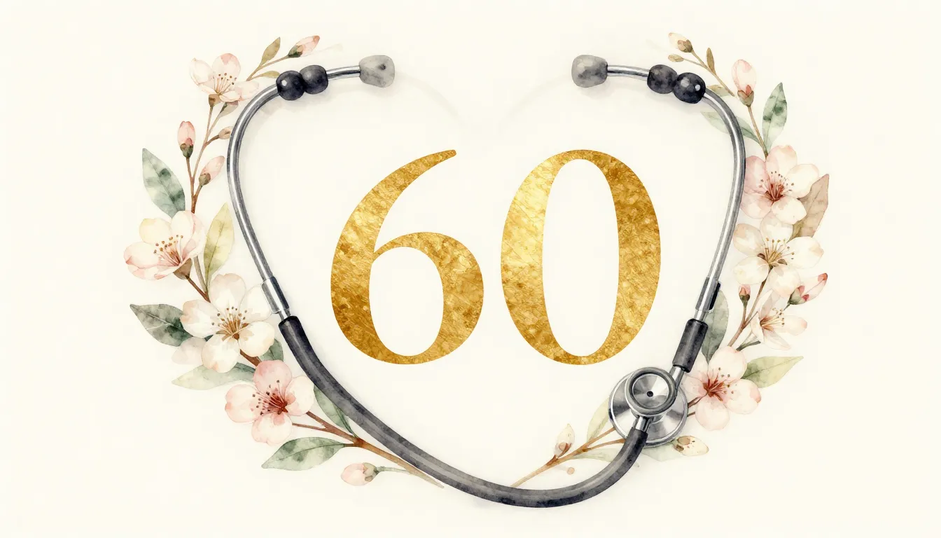 Watercolor style. A medical stethoscope forming a heart shap...