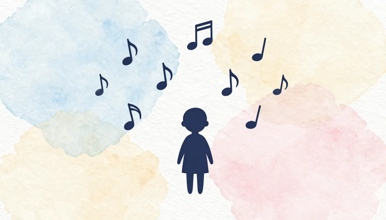 Watercolor style. A minimalist silhouette of a small child s...