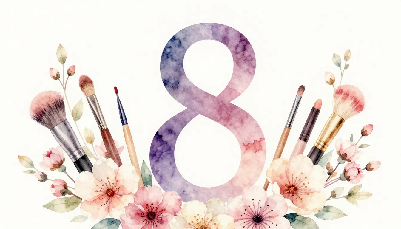 Watercolor style. Silhouette of a graceful woman profile sur...