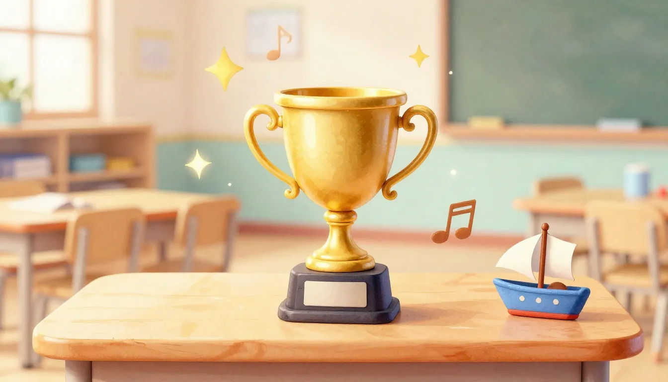 Watercolor style. A colorful kindergarten classroom backgrou...