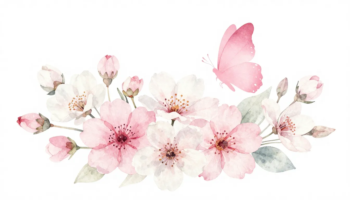 Watercolor style. A delicate bouquet of spring flowers, a st...