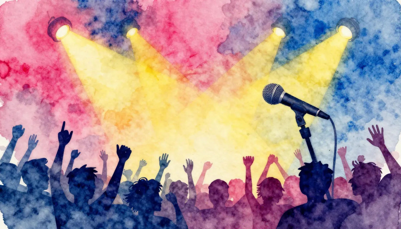 Vibrant watercolor style. Pop. Bright, energetic, fun album ...