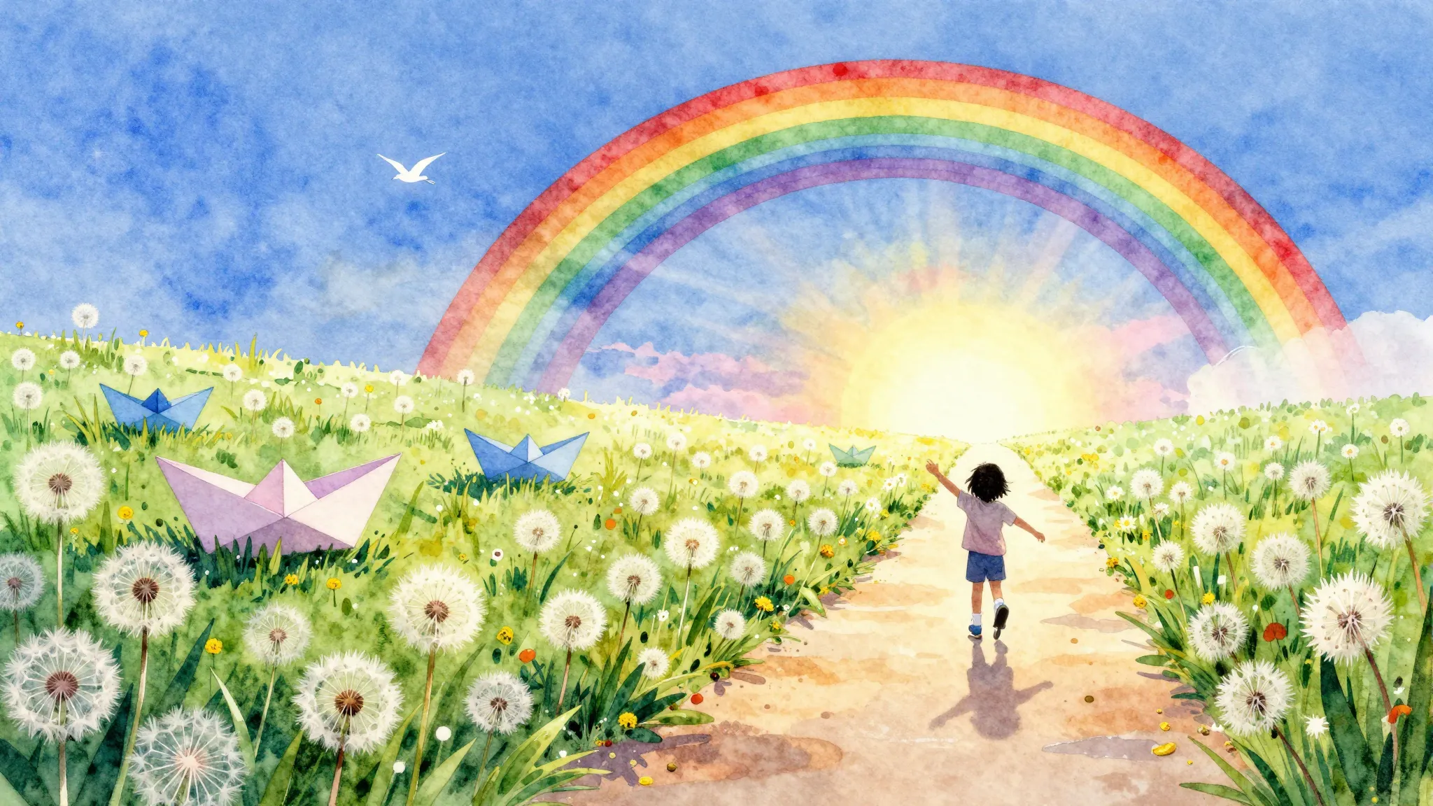 Vibrant watercolor style. Alternative album cover: vibrant, ...
