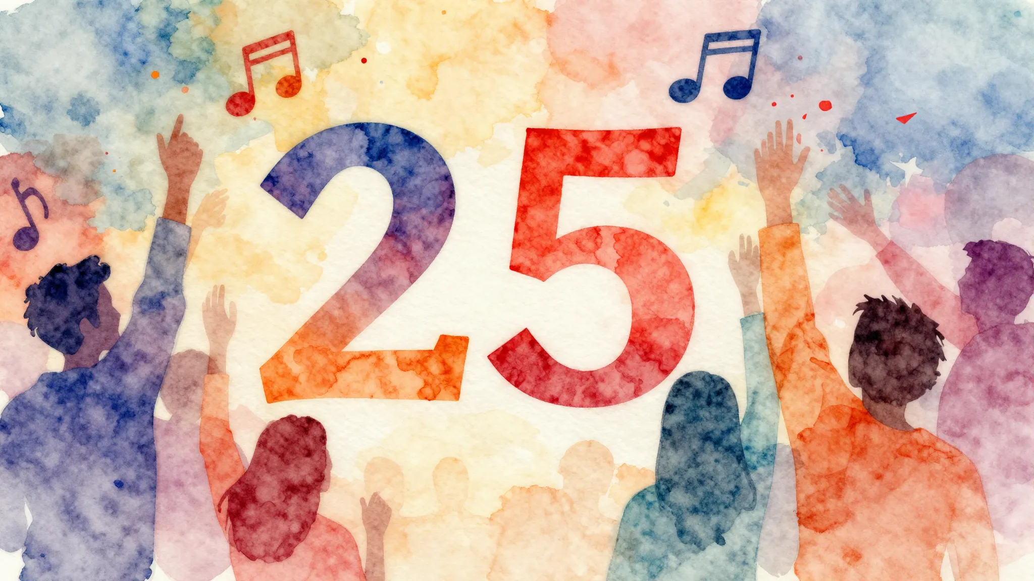 Vibrant watercolor style. Folk song cover art, celebrating a...