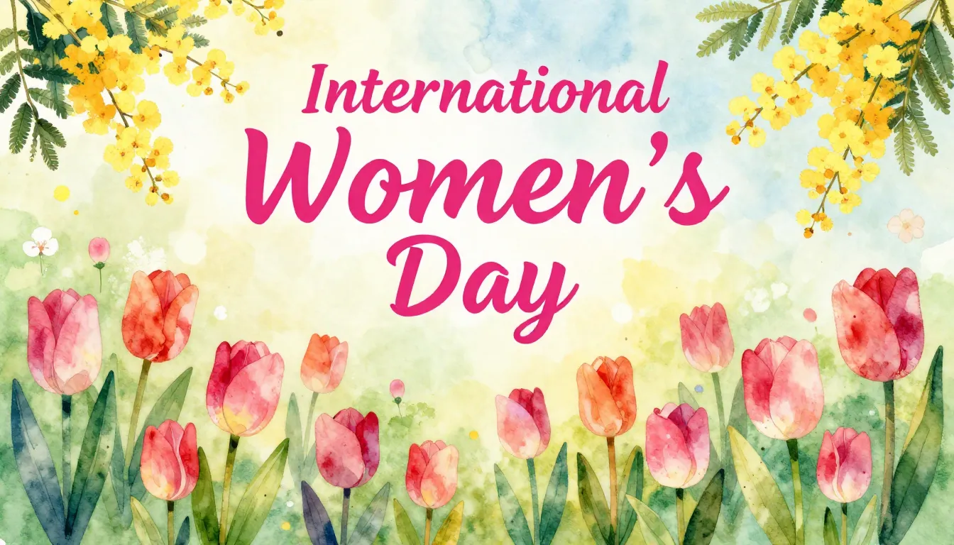 Vibrant watercolor style. A vibrant, joyful illustration for...